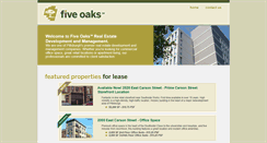 Desktop Screenshot of fiveoaksrealty.com